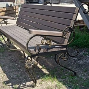 Лавочка садовая кованая Монарх